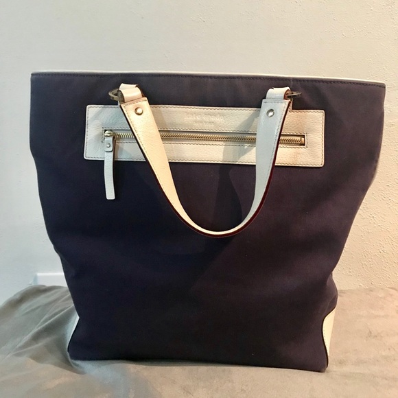 kate spade Handbags - KATE SPADE Navy Canvas Tote